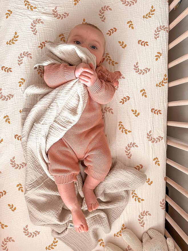 Bassinet Sheet for Baby Boy and Girl 2 Pack, Fitted Sheets for Rectangle - Image 2