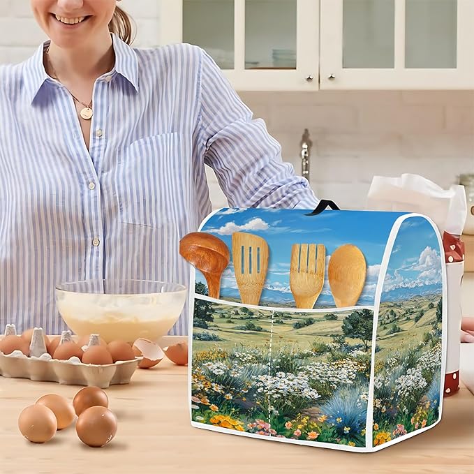 Mixer Dust Cover for 8.5-9.5 Qt Stand Mixer, Cloth Cover - Image 4