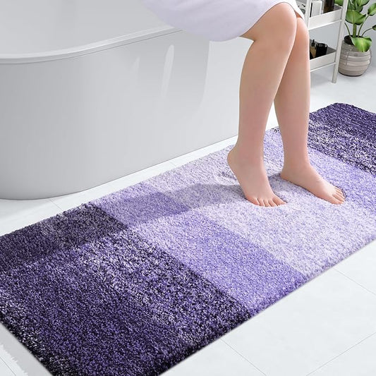 OLANLY Bathroom Runner Rugs 59x24, Extra Soft Absorbent Microfiber Bath Rugs by OLANLY