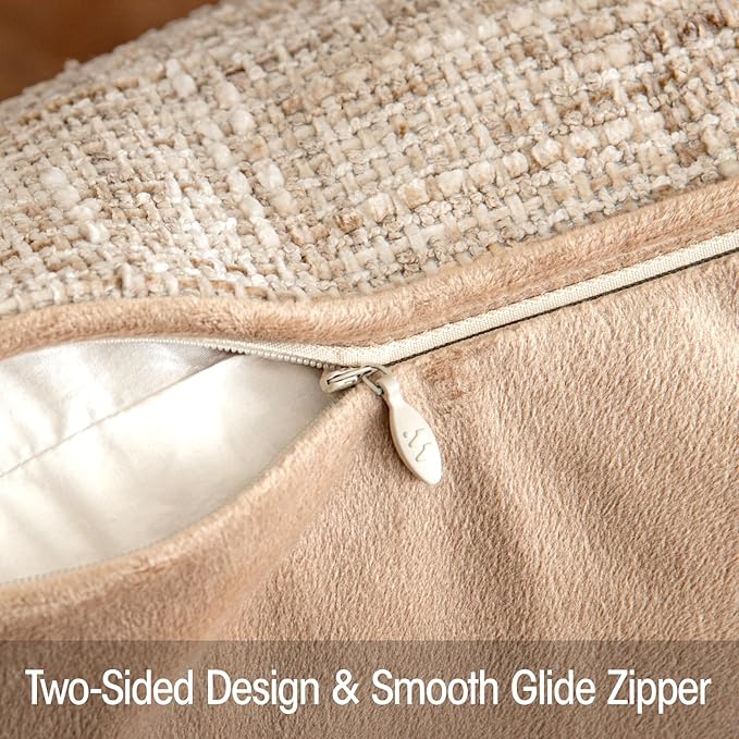 a moment Khaki Reversible Pillow Covers 2 Pack - Image 4