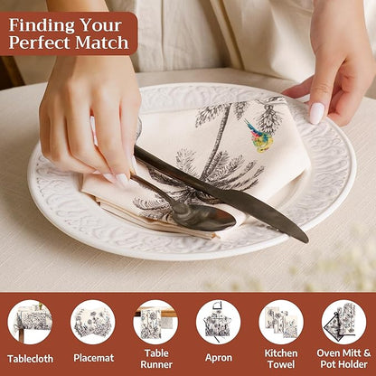 Maison d' Hermine Cloth Napkins Set of 4 100% Cotton - Image 4