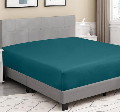 ROYALE LINENS 300 Thread Count 100% Long Staple Combed Cotton Fitted Sheet Twin - Image 3