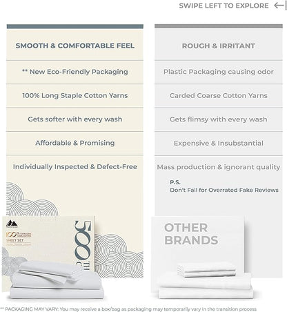 Mayfair Linen 100% Cotton Bed Sheets Twin Sheet Set - Image 2