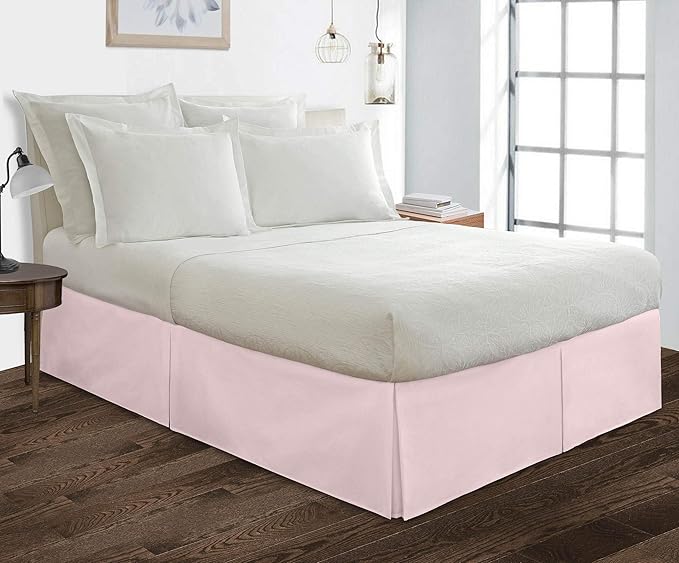 Bed Skirt - 100% Cotton 800 Thread Count Box Pleated Bed Skirt - Luxury Pleated - Image 2