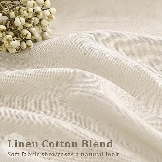 Pinch Pleat 120 Inch Linen Curtains - Image 4