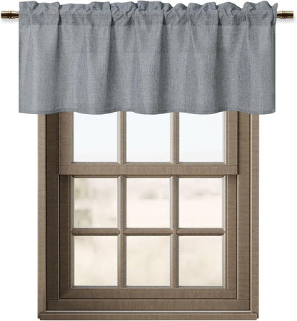 Hiasan Grey Light Filtering Curtain Valances - Image 7