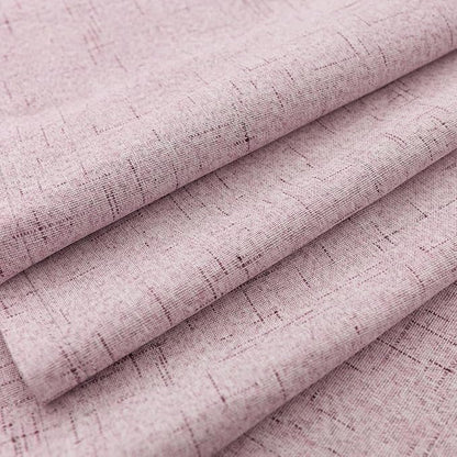 KOUFALL Short Pink Linen Blackout Curtains - Image 6