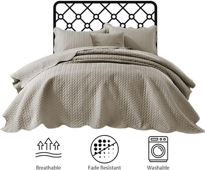 IR Imperial Rooms 8 Pack Quilt King Size Bedding - Image 5