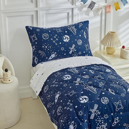 DuShow Navy Blue Toddler Bedding Set - Image 7
