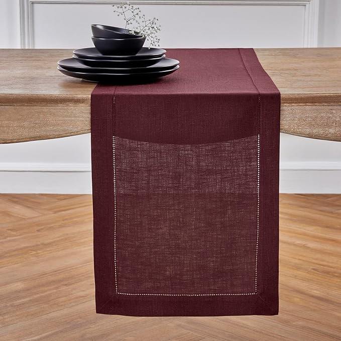 Solino Home Linen Table Runner 60 Inches by SolinoHome