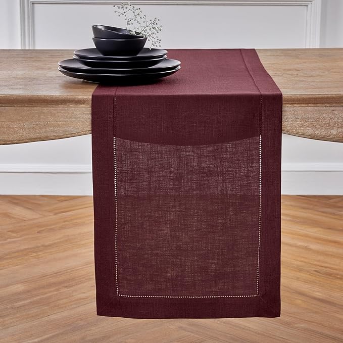 Solino Home Linen Table Runner 48 Inches by SolinoHome