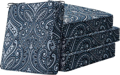 Square Corner Seat Cushions, Indoor Outdoor Water Repellent Universal Chair Pads by Unimatta