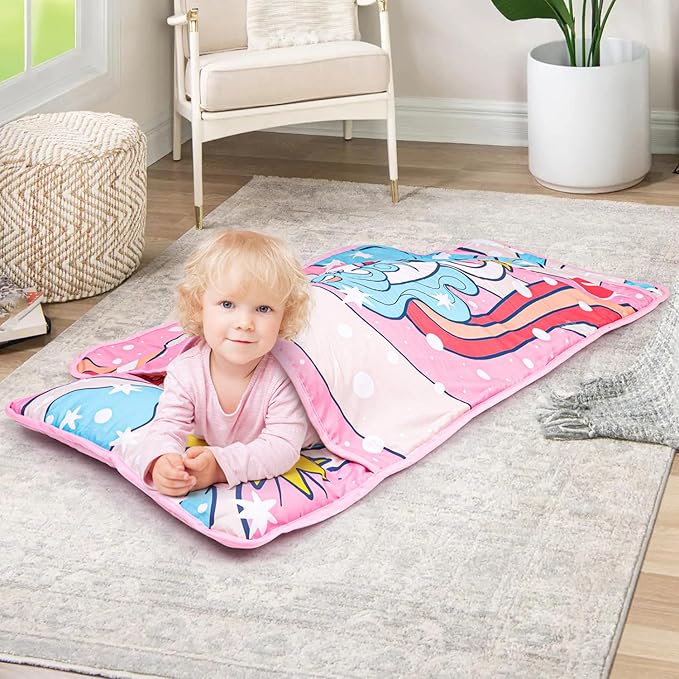TANOSHII® Toddler Nap Mat with Pillow and Blanket, Portable Kids Sleeping Mats - Image 4
