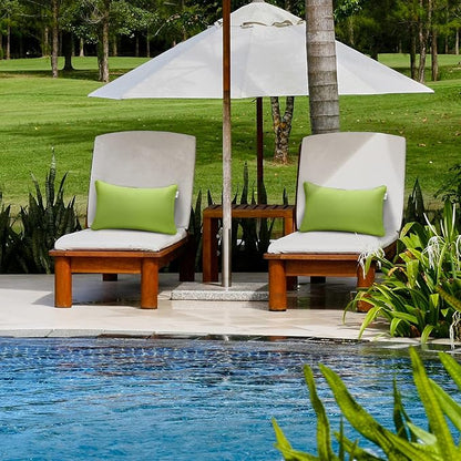 JMGBird Outdoor Lumbar Pillows Waterproof Set of 2 Outdoor Pillows - Image 2