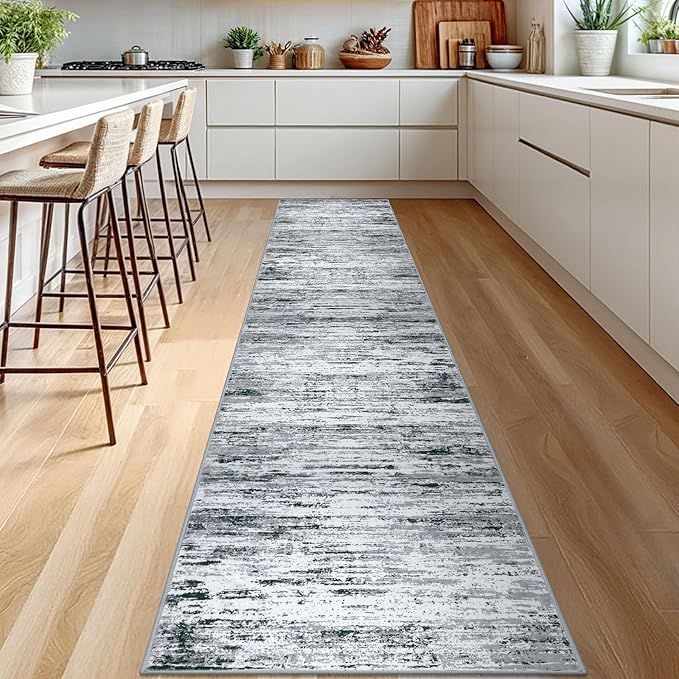 Modern Abstract Runner Rug 2.6x12 - Image 2