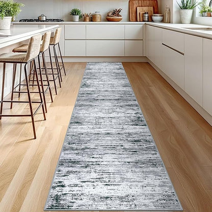 Modern Abstract Runner Rug 2.6x12 - Image 2