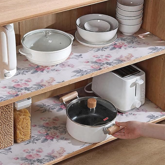 Drawer and Shelf Liner for Cabinets, Non-Adhesive and Strong Non-Slip Vintage - Image 5