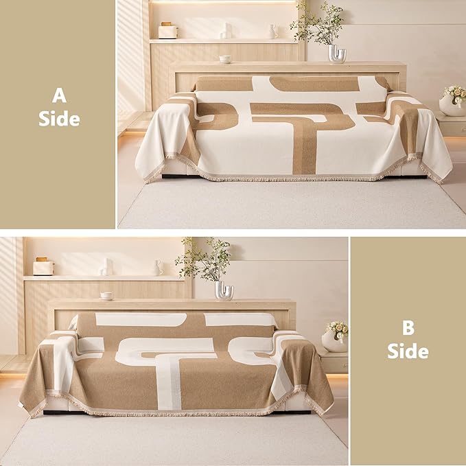 MEETSKY Boho Couch Cover Sofa Covers - Image 4