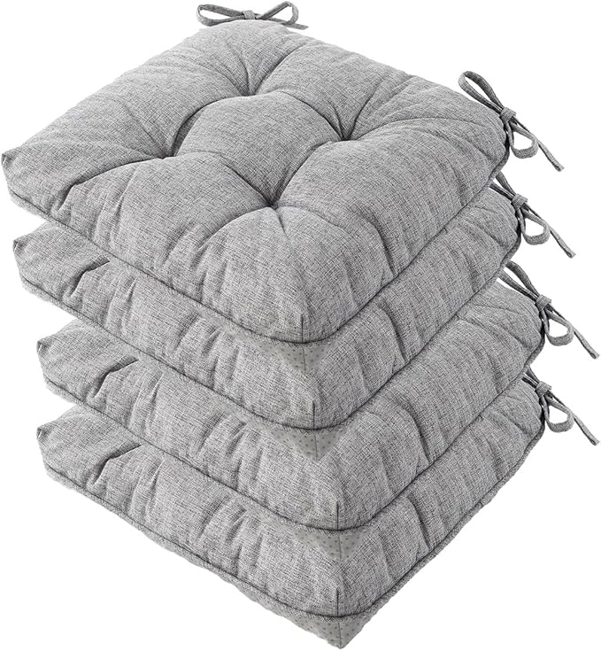 Chair Cushions for Dining Chairs, Tufted Foam Kitchen Chair, Non-Slip Seat by Unknown