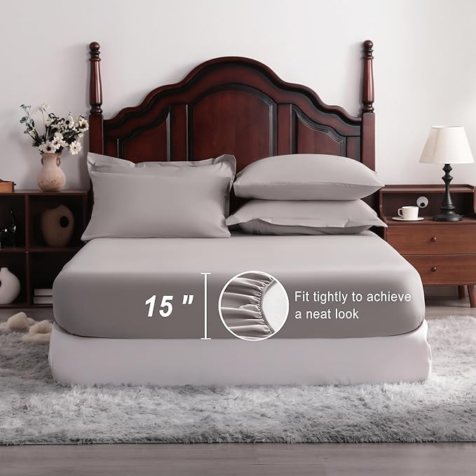 NTBAY King Comforter Set with Sheets, 7 Pieces Soft and Breathable King Bedding - Image 3