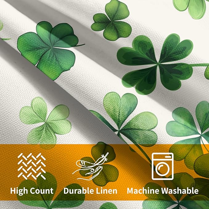 Lucky Clover Shamrocks Throw Pillow Covers St. Patrick's Day Pillowcase - Image 4