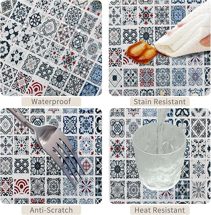 60x102inches Moroccan Tablecloth Oriental Eastern Pattern - Image 4