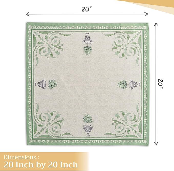 Maison d' Hermine Cloth Napkins Set of 4 100% Cotton Everyday Reusable Square - Image 4