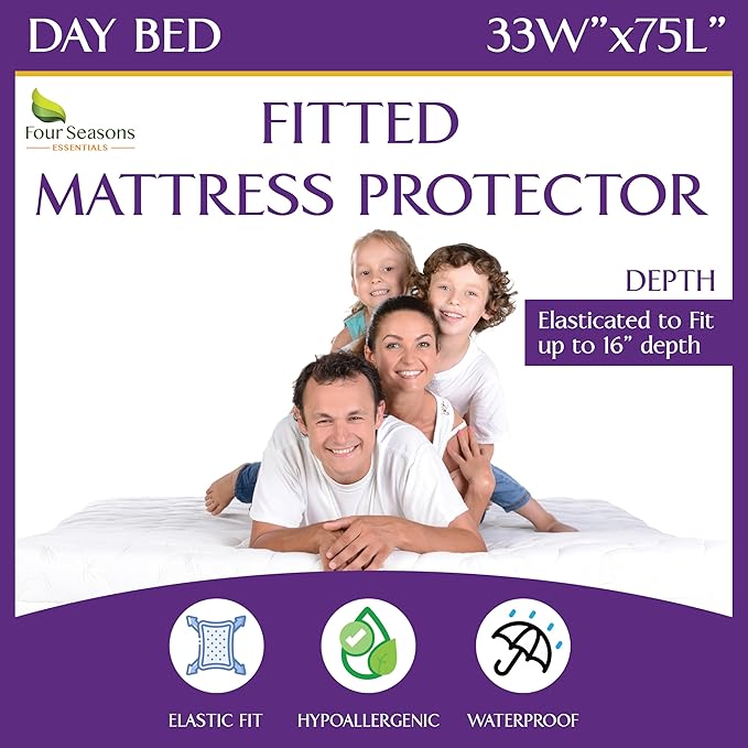 Day Bed Waterproof Mattress Protector by FourSeasonsEssentials