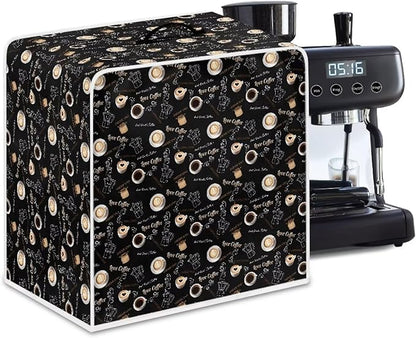 Coffe Pattern Coffee Maker Covers Lightweight Stain Resistant - Image 5