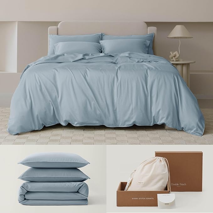 Double Stitch Cotton Tencel Duvet Cover by DoubleStitch