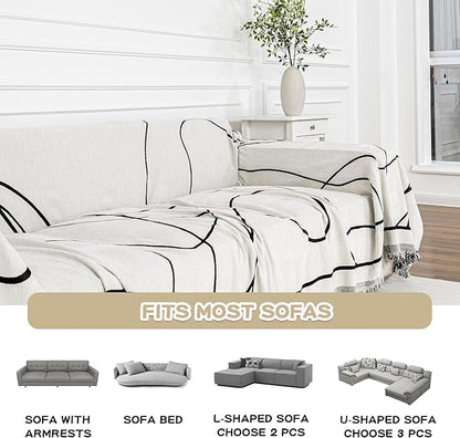 MEETSKY Couch Cover for Cushion Couch Sofa Furniture Protector Sofa Covers - Image 5