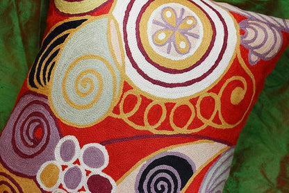 Hilma Al Klint Red Pillow Cover Modern Red Pillowcase Abstract Chair Cushion - Image 8
