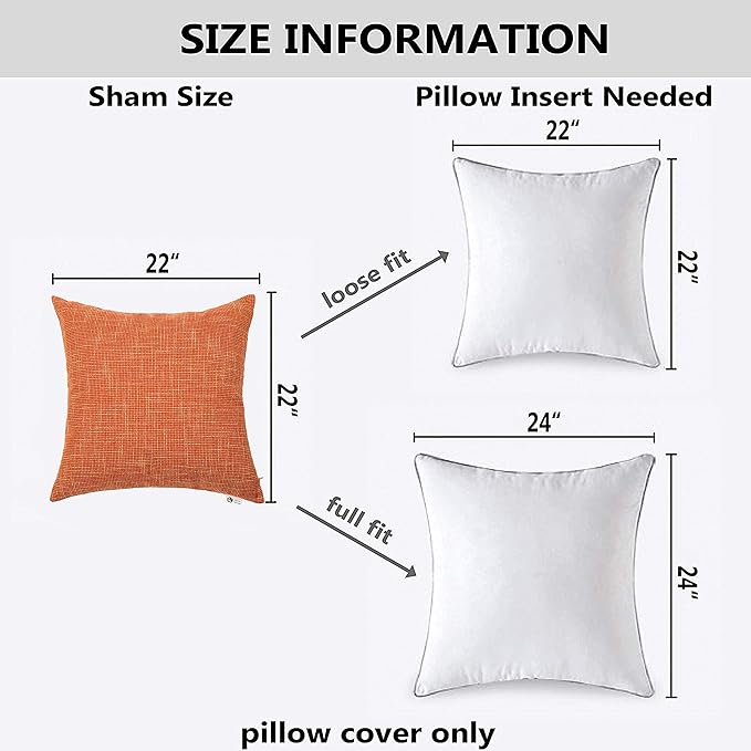Kevin Textile Fall Throw Pillow Cover Burlap Lined Linen Decorative Pillow - Image 6
