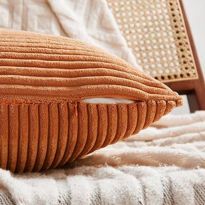Fancy Homi 2 Packs Burnt Orange Lumbar Decorative Throw Pillow Covers 16x28 Inch - Image 4
