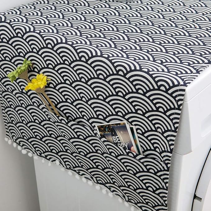 AKOAK 1 Pack 55 x 130cm /22 "x 51" Geometric Washing Machine Refrigerator Dust - Image 2