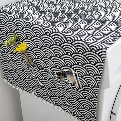 AKOAK 1 Pack 55 x 130cm /22 "x 51" Geometric Washing Machine Refrigerator Dust - Image 2