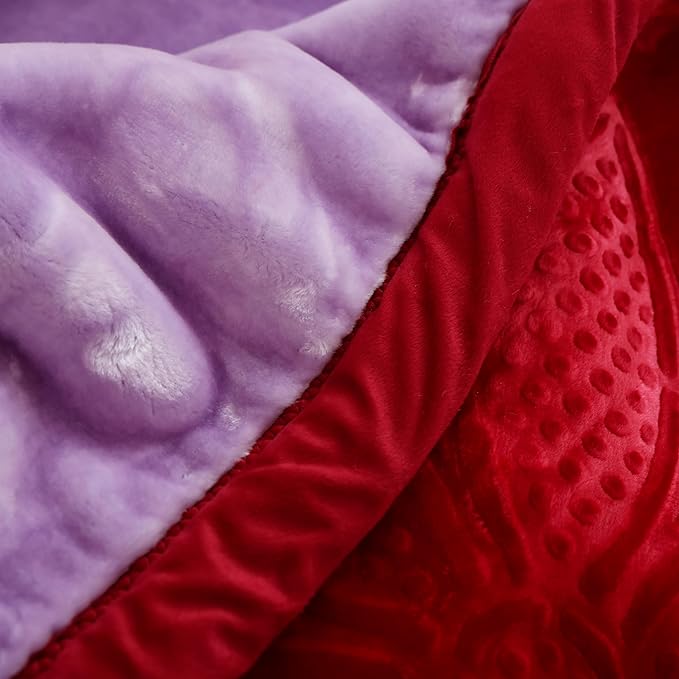 Hiyoko 11.5lbs Heavy 2Ply Embossed Blanket Reversible - Image 7
