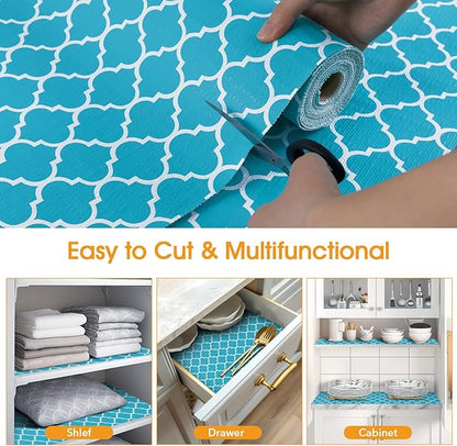 Shelf and Drawer Liner for Kitchen Cabinets Non-Adhesive, Strong Grip Non-Slip - Image 5