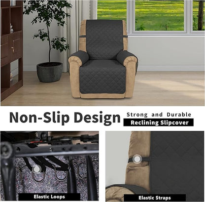 Easy-Going Recliner Chair Slipcover Reversible Sofa Cover Water Resistant Couch - Image 3