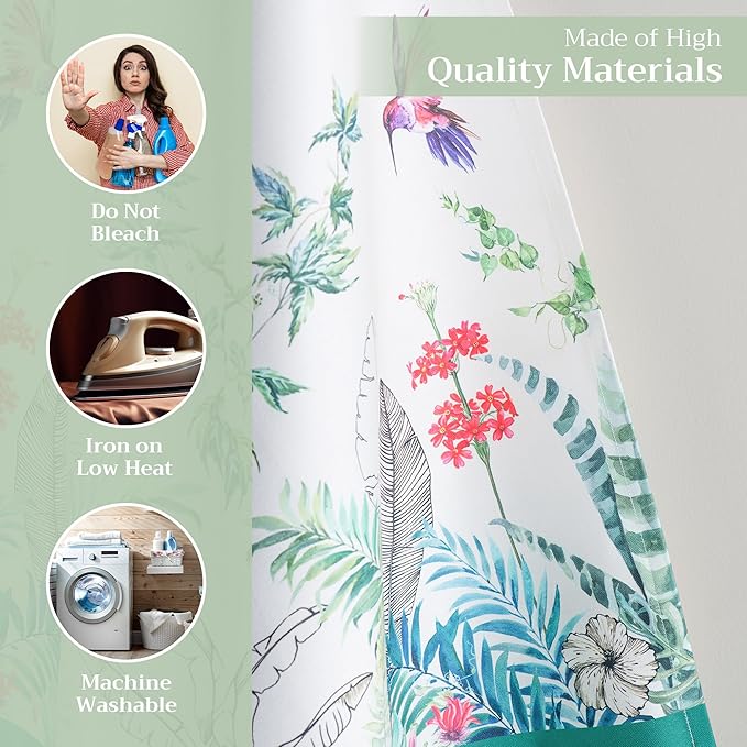 Maison d' Hermine Kitchen Towels Set of 3 100% Cotton 27.50" x 20" Reusable - Image 3
