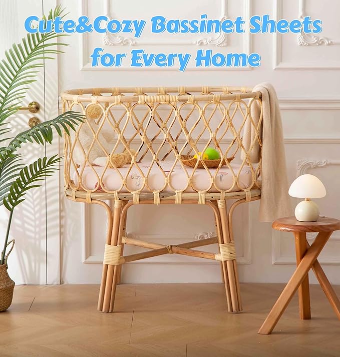 SDY Jersey Mushroom Bassinet Sheets - Image 8