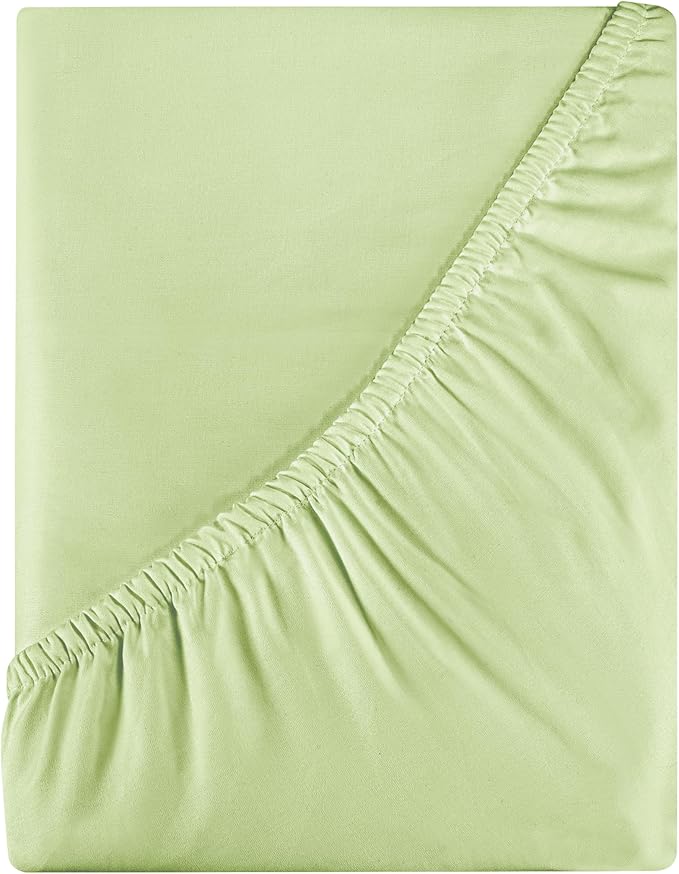 Royale Linens 400 Thread Count 100% American Grown Cotton Fitted Sheet Full Size by ROYALELINENS