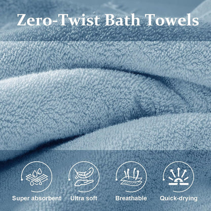 cozyart luxury bath towels 4 pcs, 27x54 650, package contents