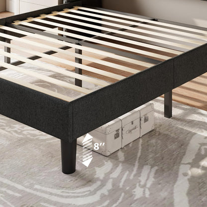 feonase full size bed frame with luxury wingback, package contents