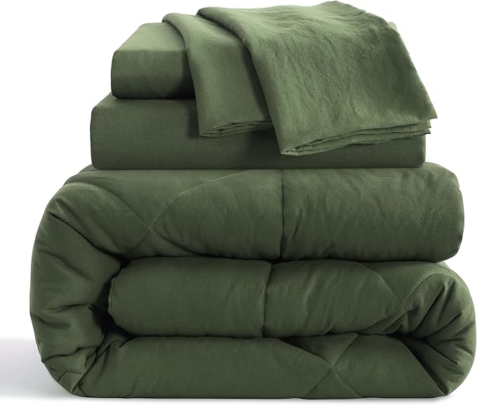 NTBAY Twin Comforter Set with Sheets, 5 Pieces Soft and Breathable Twin Bedding - Image 2