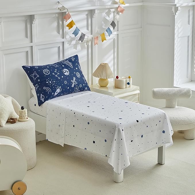 DuShow Navy Blue Toddler Bedding Set - Image 6
