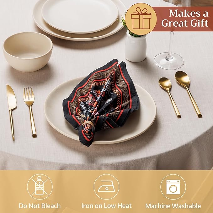 Maison d' Hermine Cloth Napkins Set of 4 100% Cotton Soft & Durable Everyday - Image 4