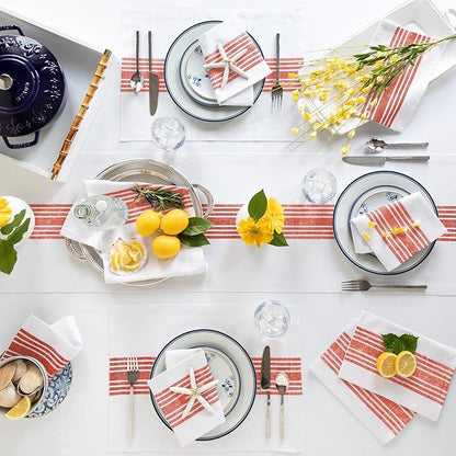 Solino Home Stripe Linen Table Runner 36 Inches - Image 3