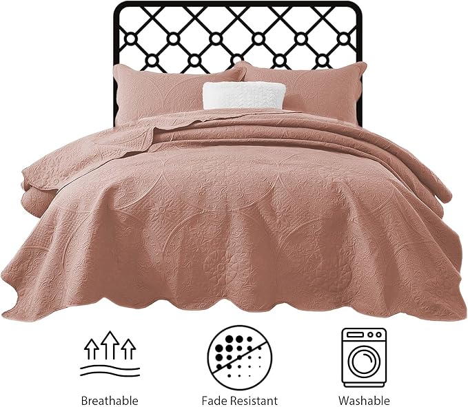IR Imperial Rooms 8 Pack Quilt King Size Bedding - Image 7