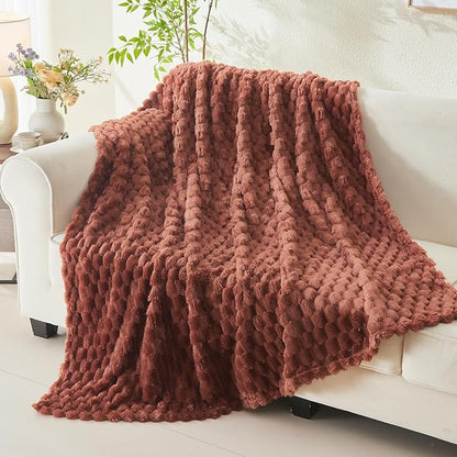 NEWCOSPLAY Super Soft Twin Blanket Coffee Premium Silky Flannel Fleece 3D - Image 3